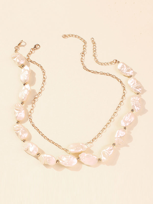 flowersverse Original Chic Irregular Pearl Necklace