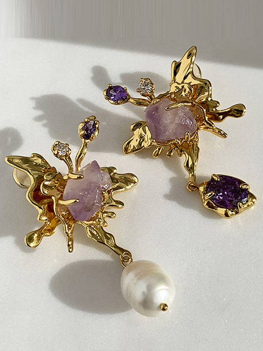 flowersverse Irregularity Earrings Accessories