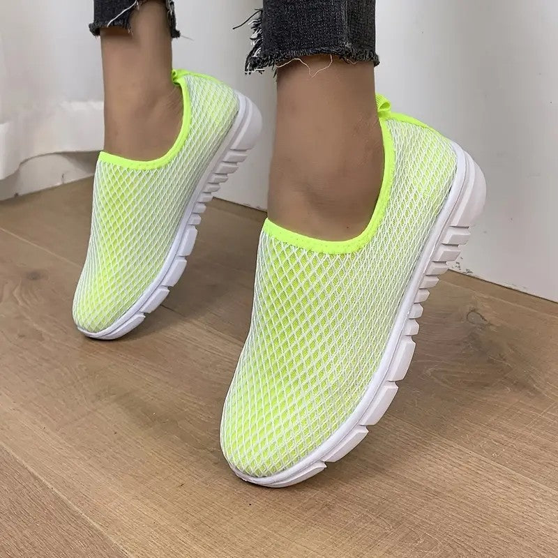 flowersverse Vibrant Summer Sneakers: Candy-Colored Sports Shoes for Women, Ideal for Walking and Running