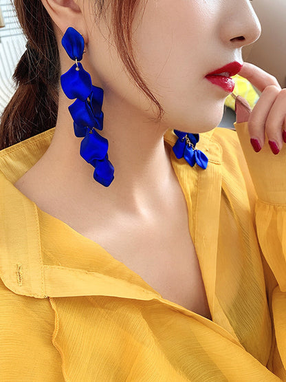 flowersverse Stylish Tasseled Acrylic Earrings Accessories