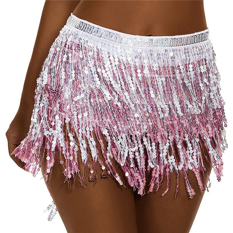 flowersverse Women's Swimwear Cover Up Swim Shorts Normal Swimsuit Tassel Pure Color Silver Black Blue Purple Gold Bathing Suits Sexy Vacation Neutral