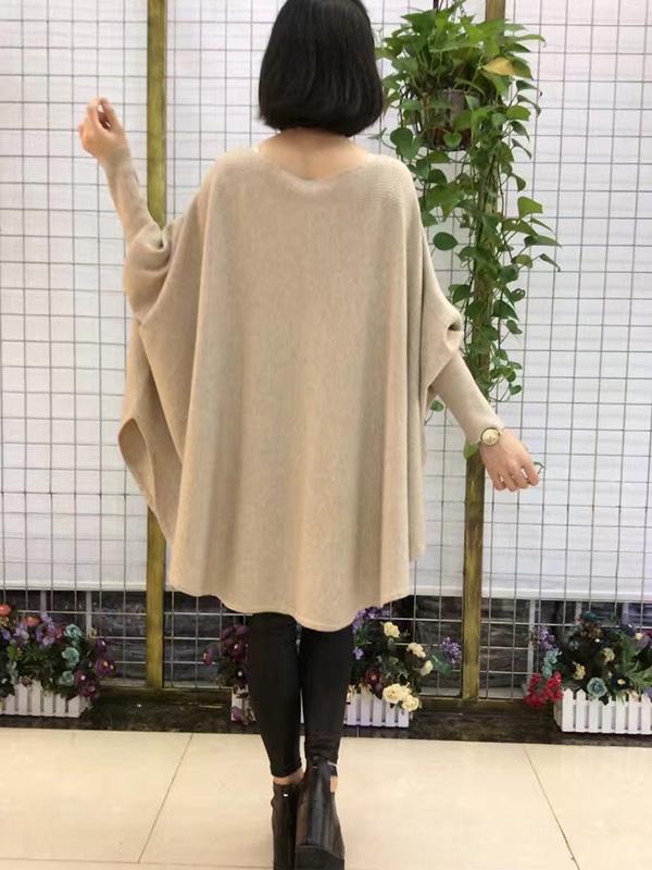 flowersverse Loose Big Batwing Sweater