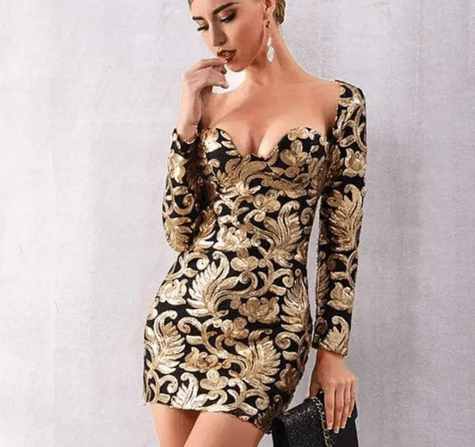 flowersverse Royalty Standards Bodycon Dress