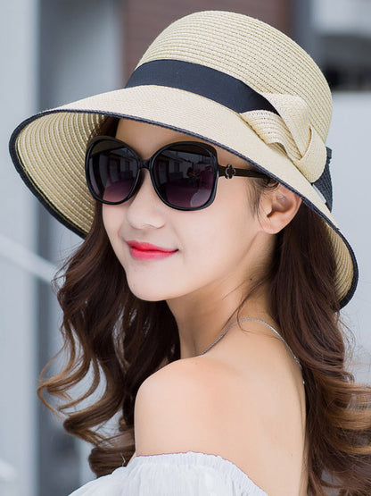 flowersverse Original Bow Sun-Protection Dome Hat