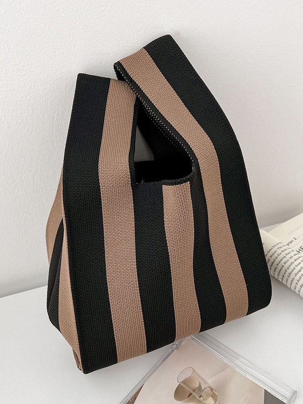 flowersverse Original Creation Contrast Color Striped Bags Accessories