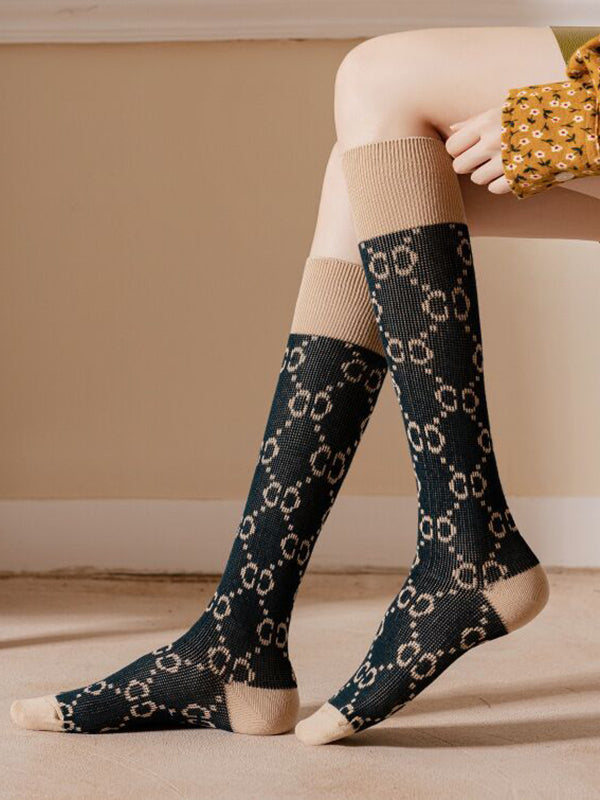 flowersverse Leisure Fashion Printed Socks Accessories