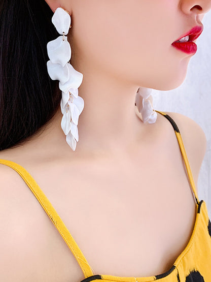 flowersverse Stylish Tasseled Acrylic Earrings Accessories