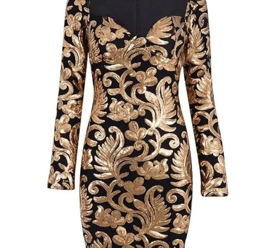 flowersverse Royalty Standards Bodycon Dress