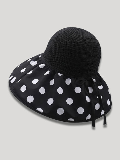 flowersverse Original Sun Protection Polka-Dot Fisherman Hat