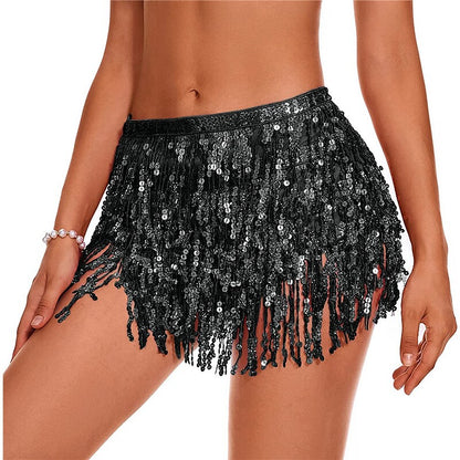 flowersverse Women's Swimwear Cover Up Swim Shorts Normal Swimsuit Tassel Pure Color Silver Black Blue Purple Gold Bathing Suits Sexy Vacation Neutral