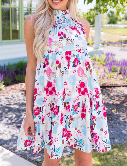 flowersverse Sunday Dreams Floral Mini Dress