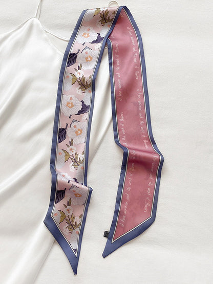 flowersverse Original Floral Printed Hair Band&Silk Scarf