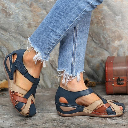 flowersverse Fashionkova  Fashion Women Sandals Sli On Round Female Slippers Casual Comfortable Outdoor Fashion Sunmmer Flat Plus Size Shoes Women