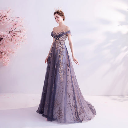 flowersverse Formal Party dress women's annual meeting birthday catwalk performance chorus evening dress