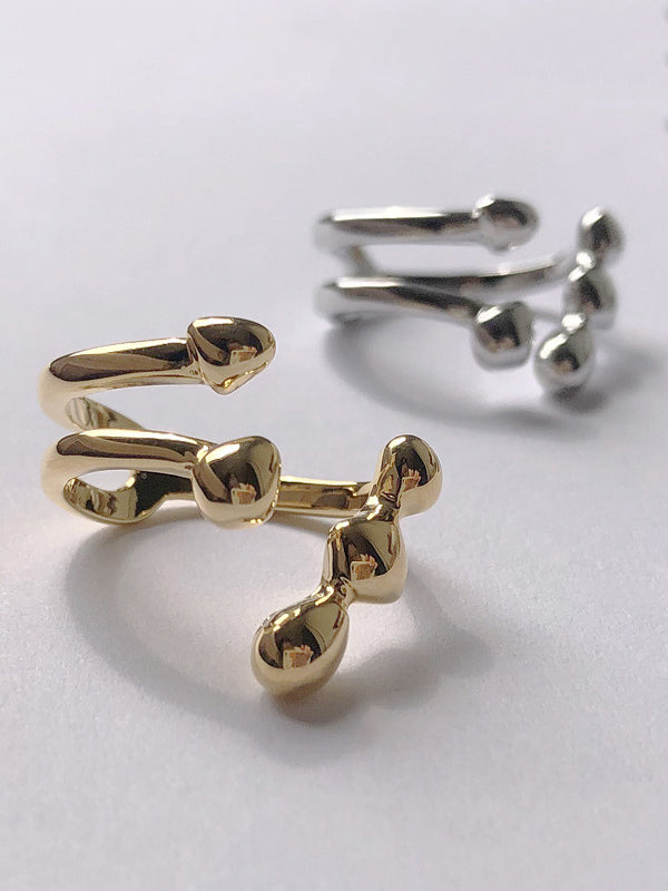 flowersverse Vintage Adjustable Geometric Rings Accessories