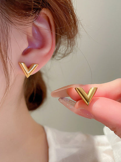 flowersverse Geometric Solid Color Earrings Accessories