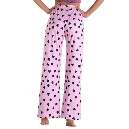 flowersverse Women's Christmas Pjs Women's Plus Size Pajamas Bottom 1 PCS Grid / Plaid Fashion Comfort Sport Home Party Club Bamboo Gift Long Pant Basic Print Pocket Spring Summer Light Pink White