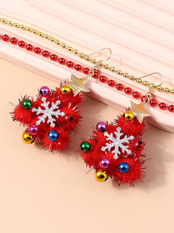 flowersverse Christmas Tree Earrings Accessories