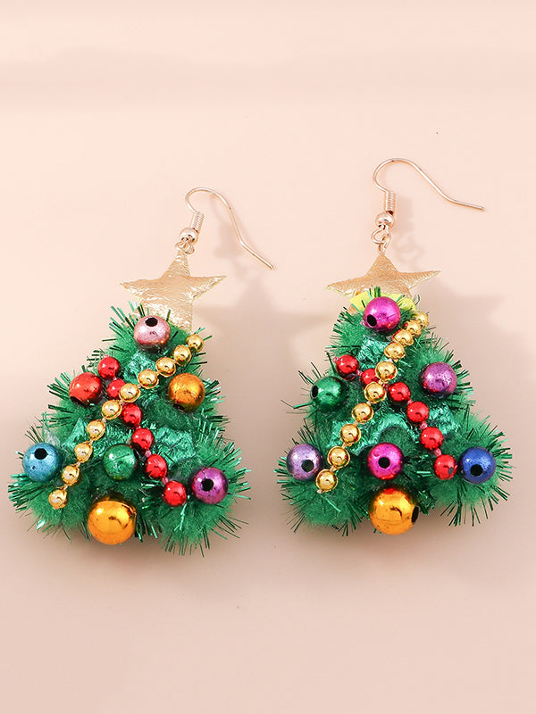 flowersverse Christmas Tree Earrings Accessories