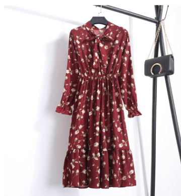 flowersverse Chiffon floral dress