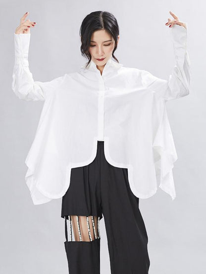 flowersverse Original Cropped Solid Designed Shirt