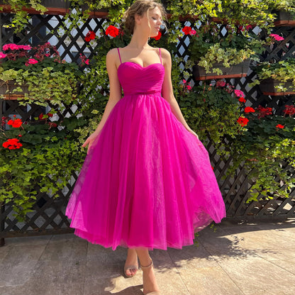 flowersverse Women's Summer Dress Mesh Formal Party Party Slip Dress