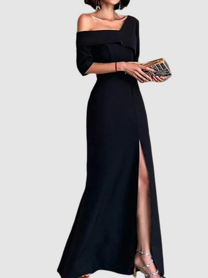 flowersverse Regular Fit Elegant Evening Maxi Dress