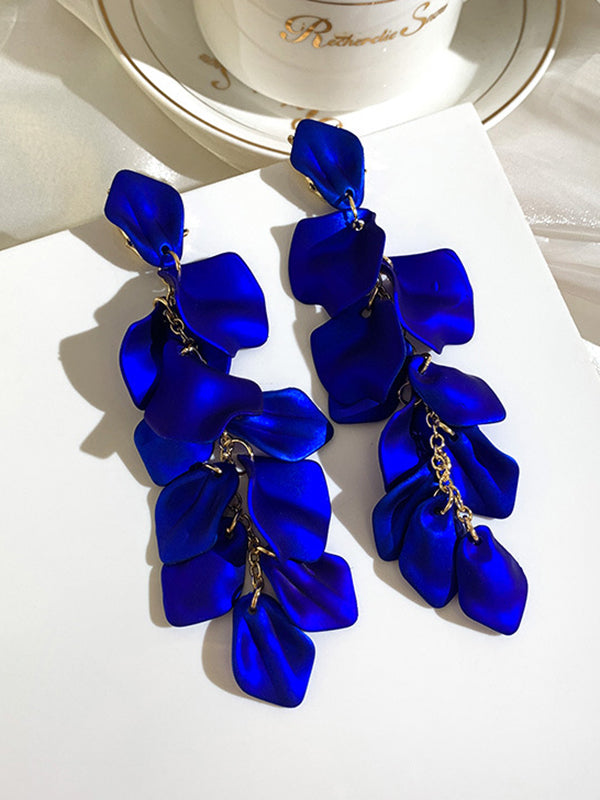 flowersverse Stylish Tasseled Acrylic Earrings Accessories