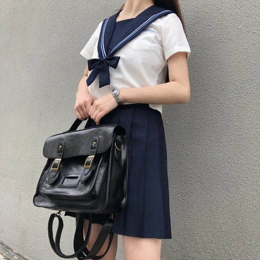 flowersverse Back to school  Korean Vintage Women Backpacks Preppy Style Student Backpack Multifunctional Female Shoulder Bag Women School Bag Ladies Totes
