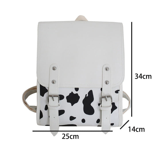 flowersverse Backpacks Women Leather Cute Zebra Backpack Female White Back Pack Black Backpacks for Teen Girls Travel Fashion Bagpack Woman