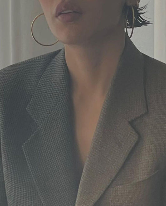 flowersverse Autumn Winter High Quality Women Patchwork Chains Blazer Female Luxury Jacket Coat For Ladies Blusas