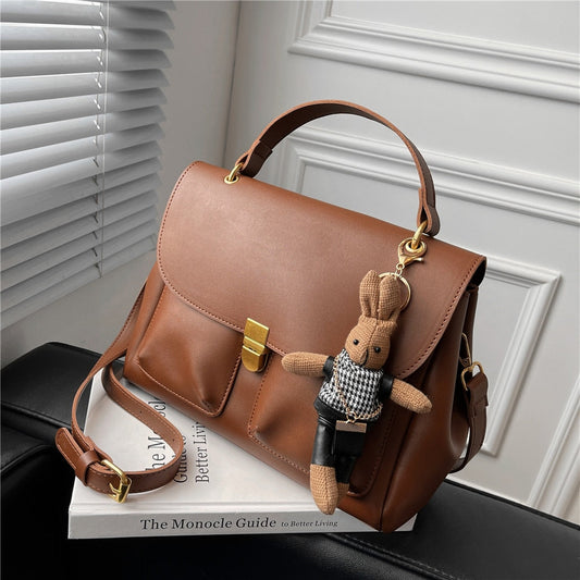 flowersverse Back to school Vintage Short Handle Tote Women Handbags Brand Designer Large Capacity Work Satchel Ladies Shoulder Crossbody Bags