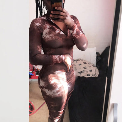 Back to College Women's Bodycon Dress   Pleated Elegant Long Sleeve Party Dresses for Ladies   Tight Female Clothing Evening Plus Size 5XL