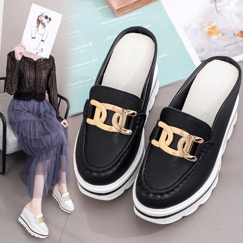 Wedge Sneakers Woman Sandals Slippers Heels Woman Mules Shoes Sandals Slippers  Platform Shoes Wedges Slipper with Heel