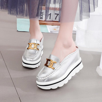 Wedge Sneakers Woman Sandals Slippers Heels Woman Mules Shoes Sandals Slippers  Platform Shoes Wedges Slipper with Heel