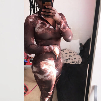 Back to College Women's Bodycon Dress   Pleated Elegant Long Sleeve Party Dresses for Ladies   Tight Female Clothing Evening Plus Size 5XL