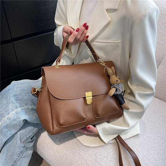 flowersverse Back to school Vintage Short Handle Tote Women Handbags Brand Designer Large Capacity Work Satchel Ladies Shoulder Crossbody Bags