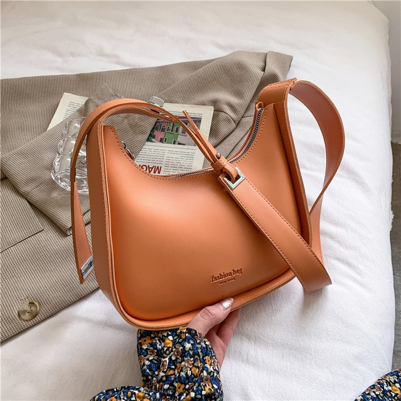 flowersverse Back to school Half Moon Shoulder Crossbody Bags For Women  Trends Fashion Brand Designer Adjustable Wide Strap Ladies Handbags