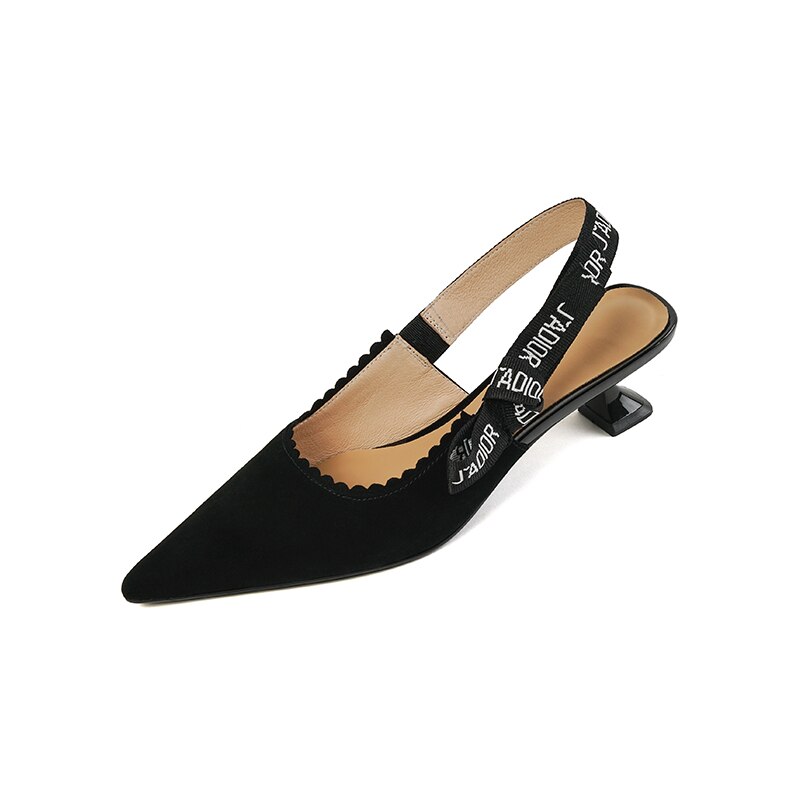 flowersverse  new Women sandals natural leather 22-25cm kid suede/fabric+pigskin+sheepskin pointed toe women sandals high heel