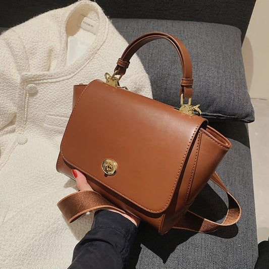 flowersverse Back to school Vintage Trapeze Designer Women Handbags  Trends Short Handle Luxury Brand Wide Strap Ladies Shoulder Crossbody Bags