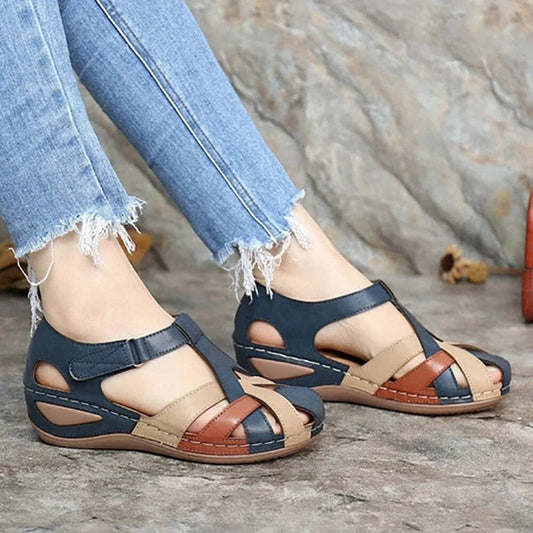 flowersverse Fashion Women Sandals Waterproo Sli on Round Female  Slippers Casual Comfortable Outdoor Fashion Sunmmer Plus Size Shoes Women