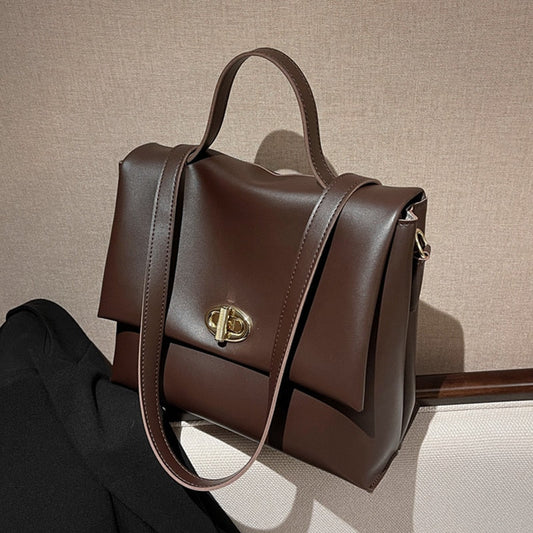 flowersverse Back to school Vintage Soft Large Work Women Handbags New Trend Short Handle Brand Designer Simple Ladies Shoulder Crossbody Bags