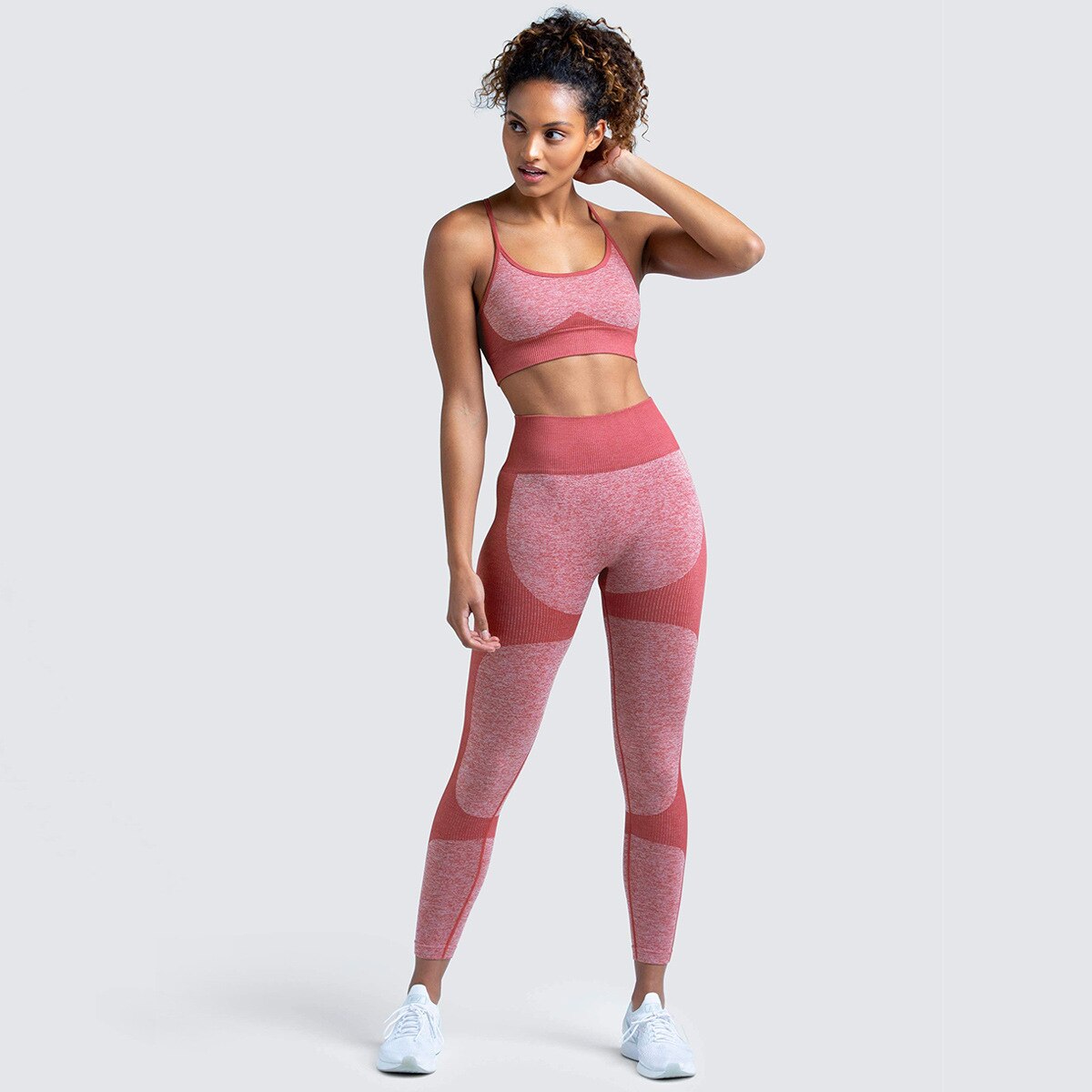 flowersverse Seamless Women Yoga Set Workout Shirts Sport Pants Bra Gym Suits Fitness Shorts Crop Top High Waist Running Leggings Sports Sets