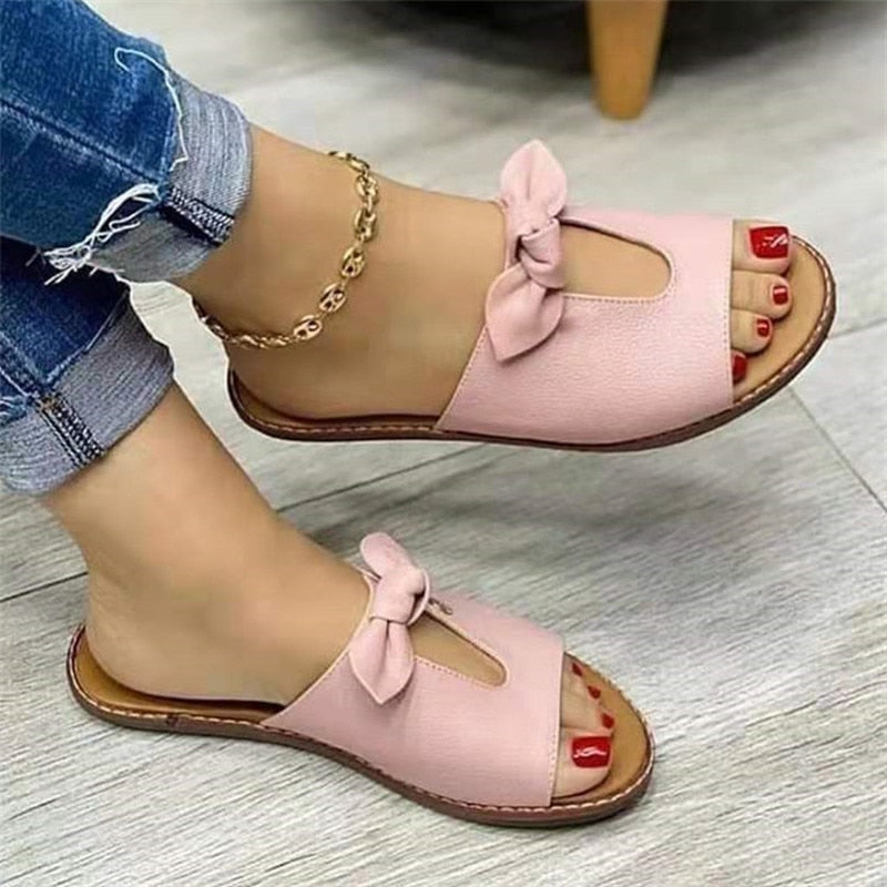 flowersverse lazy shoes woman flatform beach women leather slippers slides sandals summer plus size sandalias mujer sapato feminino