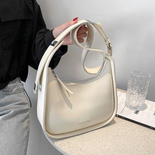 flowersverse Back to school Half Moon Shoulder Crossbody Bags For Women  Trends Fashion Brand Designer Adjustable Wide Strap Ladies Handbags