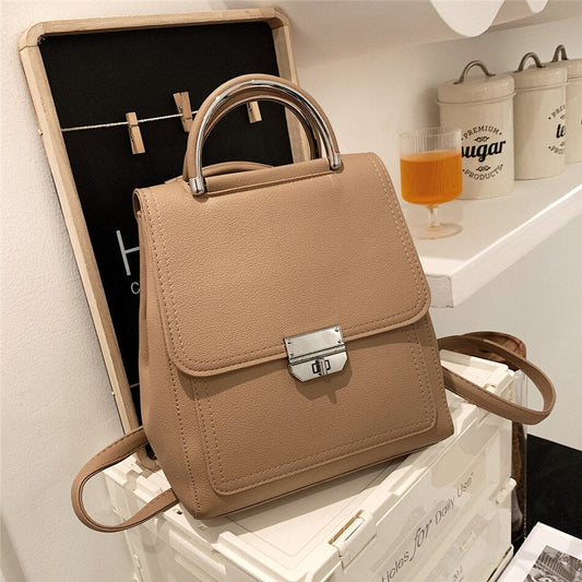 flowersverse Back to school  Vintage Women PU Leather Backpack Fashion School Bags For Female Shoulder Bags Mochila Feminina Ladies Hand Bag Daypack Bagpack