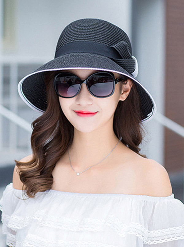 flowersverse Original Bow Sun-Protection Dome Hat