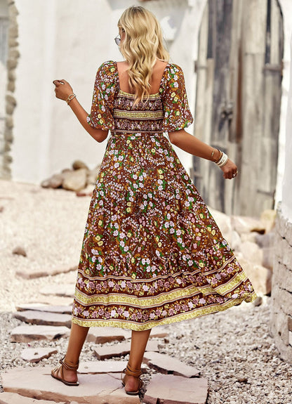 flowersverse Bohemian Floral Dress