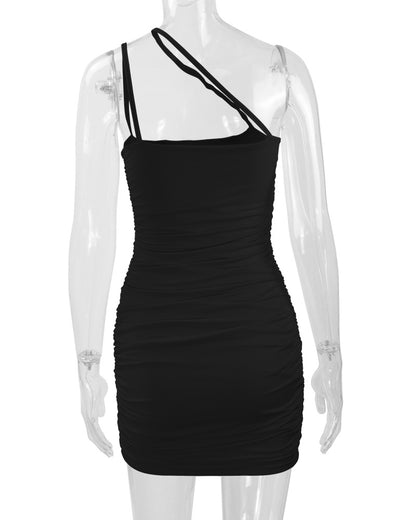 flowersverse Women's Nightclub Sexy Straps Bodycon Dress