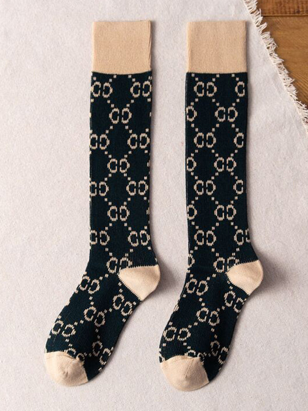 flowersverse Leisure Fashion Printed Socks Accessories